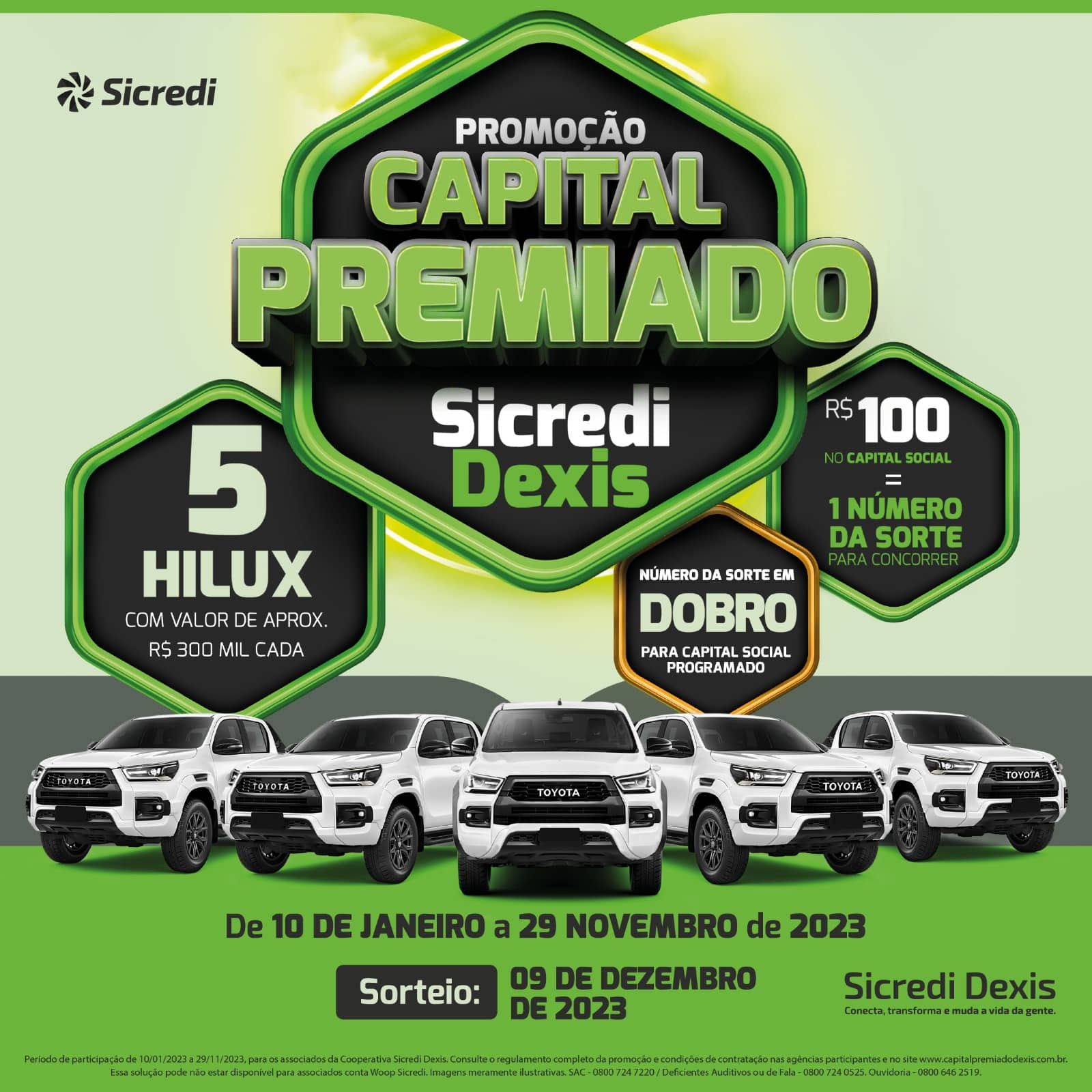 Sicredi Dexis Sorteia Cinco Hillux Para Associados Da Campanha Capital